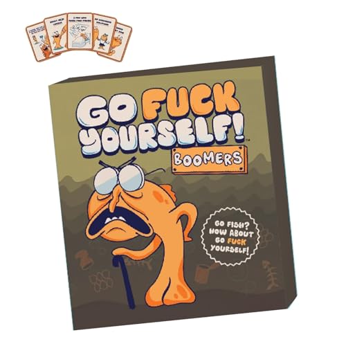 RYVETTE Go Fish Card Game,Fuck-The Go Fish Game of Life's Little Humiliations,Goes F*ck Yourselves,2025 Hilarious Adult Card for Parties,Classic Interactive Fun Family New Gag Gifts(1pc) von RYVETTE