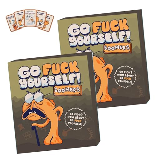 RYVETTE Go Fish Card Game,Fuck-The Go Fish Game of Life's Little Humiliations,Goes F*ck Yourselves,2025 Hilarious Adult Card for Parties,Classic Interactive Fun Family New Gag Gifts(2pcs) von RYVETTE
