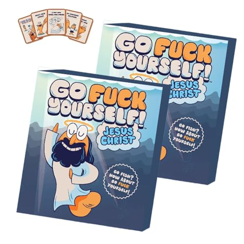 RYVETTE Go Fish Card Game Yourself for Adult, 2025 New F K F*ck Fuck Deck Night Party Game for 2+ Players, Adults, Gag Gift for Friends, Couples & Coworkers, Family Classic Interactive Fun(2pcs) von RYVETTE