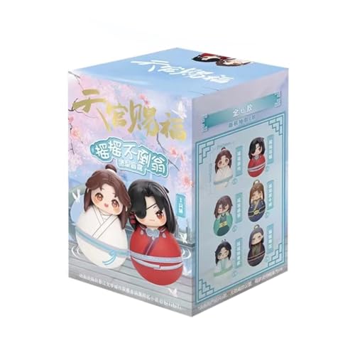 Heaven Official Blessing Tumbler Blind Box Hua Cheng Xie Lian Chibi Figure Anime Tilting Doll Gift (1 Pcs) von RZAHUAHU