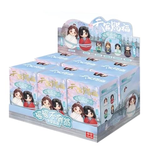 Heaven Official Blessing Tumbler Blind Box Hua Cheng Xie Lian Chibi Figure Anime Tilting Doll Gift (6 Pcs (Nicht wiederholend)) von RZAHUAHU
