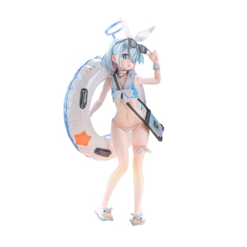 RZAHUAHU Blue Archive Arona und Plana Badeanzüge Figur 1/7 Anime Spiel Charaktere PVC Desktop Ornamente Fans Geschenke 24CM (Arona) von RZAHUAHU