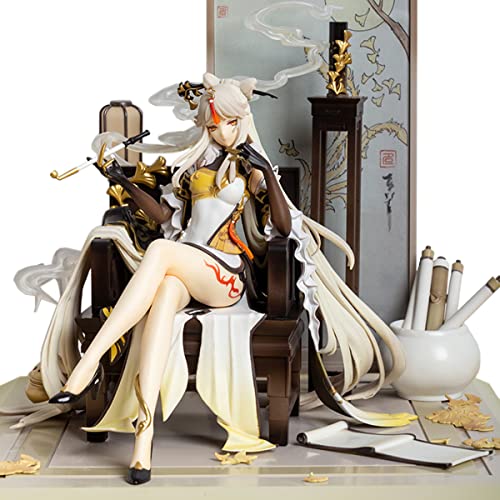 RZAHUAHU Genshin Impact Ningguang 1/7 Statische Figur Spiel Cosplay Anime Projekt PVC Modell Puppensammlung Puppenschmuck Boxed 27cm (Vollversion) von RZAHUAHU