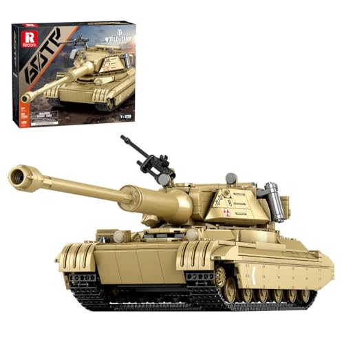 RZARDFLAMR 1/28 Maßstab 60TP Panzer Bausteine Set, 1128 Teile Mit Beweglichen Ketten, Realistisches Militärfahrzeug Modell Für Erwachsene Jugendliche Sammler, Desktop-Anzeige von RZARDFLAMR