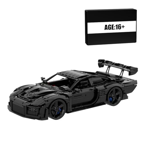 RZARDFLAMR 1/8 Anteil 935 Sportwagen Technic Bausteine Set, Supercar Modellbausatz mit Realistisches 6-Gang Getriebe, V6 Motor & Funktionstüren, Geschenk für Erwachsene & Teenager (3374Teile) von RZARDFLAMR