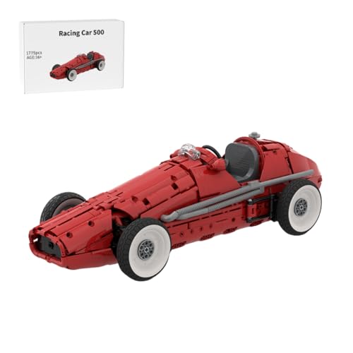 RZARDFLAMR 1/8 Maßstab Technik Rennwagen Bausteine Bausatz, 1775 Klemmbausteine Auto Modellbausatz mit 4-Gang Getriebe, Abnehmbarer Motorhaube, Geschenk für Erwachsene & Jugendliche, MOC-206365 von RZARDFLAMR