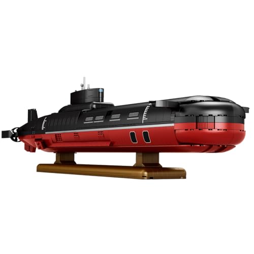 RZARDFLAMR 941 Atom-U-Boot-Militärbaustein-Set, 1/250 Typhoon-Class Atom-U-Boot Bausatz, MOC Marine Modell mit Drehbaren Rudern, Mehrere Abnehmbare Teile, Geschenk für Erwachsene (2895Teile) von RZARDFLAMR