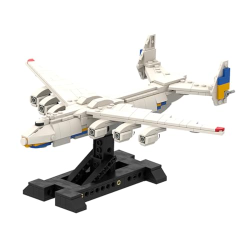 RZARDFLAMR Antonov AN-225 Flugzeug Bausteinset, 486 Teile Militärflugzeug Display-Modell für Sammler & Modellbauer, Dekoration für Büro & Vitrine, Geschenke für Erwachsene und Jugendliche, MOC-107147 RZARDFLAMR Antonov AN-225 Flugzeug Bausteinset, 486 Teile Militärflugzeug Display-Modell für Sammler & Modellbauer, Dekoration für Büro & Vitrine, Geschenke für Erwachsene und Jugendliche, MOC-107147 von RZARDFLAMR
