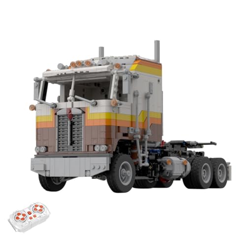 RZARDFLAMR MOC-141909 Tech Truck Modellbausatz– Dynamische Version mit Fernsteuerung, Sammlerset für Erwachsene, Desktop-Display & Geschenk für Modellbau-Enthusiasten (1658 Teile) von RZARDFLAMR