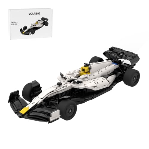 RZARDFLAMR MOC-214433 VCARB02 Technik Rennwagen Bausatz, 1/8 Scale 3429 Klemmbausteine Modellauto mit Realistisch V6 Motor & DRS System, Display Sammlerbausatz für Erwachsene & Jugendliche von RZARDFLAMR
