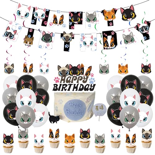 Haustier Katze Deko Geburtstag Katze Geburtstag Deko Haustier Katze Geburtstag Luftballons Katze Luftballons Deko Haustier Katze Torten Deko Katze Geburtstag Banner Katze Spiral Dekorationen Haustier Katze Deko Geburtstag Katze Geburtstag Deko Haustier Katze Geburtstag Luftballons Katze Luftballons Deko Haustier Katze Torten Deko Katze Geburtstag Banner Katze Spiral Dekorationen von RZDQZY