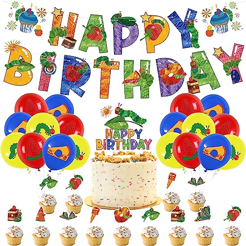 The Very Hungry Caterpillar Geburtstag Deko Die Kleine Raupe Nimmersatt Luftballons Deko Hungry Caterpillar Kuchen Deko Hungry Caterpillar Geburtstag Girlande von RZDQZY