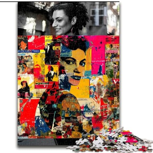 1000-teiliges Puzzle, Graffiti-Kunst, Dekomprimierendes intellektuelles Lernspielzeug, Geburtstagsgeschenk, Geschenke, Wandkunst (Größe 26x38cm) von RZFWJL