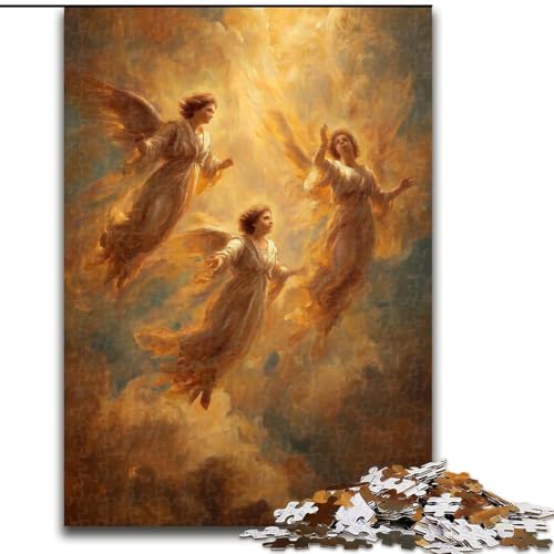 1000-teiliges Puzzle, Ölgemälde-Kunst, Spielspielzeug, jedes Teil ist einzigartig – anspruchsvolles Familienspiel für Kinder ab 14 Jahren (Größe 26x38cm) von RZFWJL