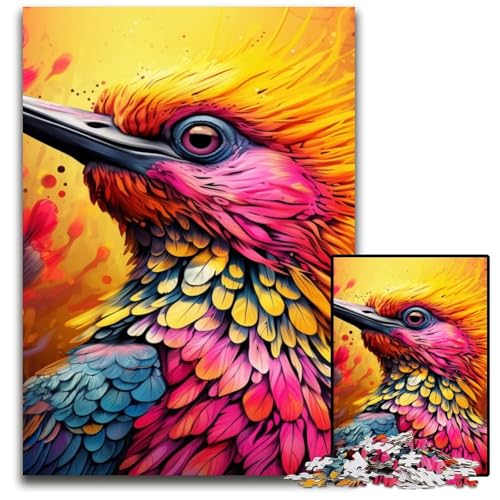 1000-teiliges Puzzle, buntes Specht-Holzpuzzle, pädagogisches Denkspiel, künstlerische Heim- und Bürodekoration, ab 14 Jahren, 50x75cm/19,68x29,52 Zoll 1000-teiliges Puzzle, buntes Specht-Holzpuzzle, pädagogisches Denkspiel, künstlerische Heim- und Bürodekoration, ab 14 Jahren, 50x75cm/19,68x29,52 Zoll von RZFWJL