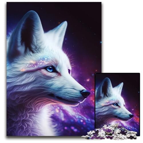 1000-teiliges Puzzle „Fantasy Fox“ aus Holz, pädagogisches Denkspiel, künstlerische Heim- und Bürodekoration, ab 14 Jahren, 50x75cm/19,68x29,52 Zoll 1000-teiliges Puzzle „Fantasy Fox“ aus Holz, pädagogisches Denkspiel, künstlerische Heim- und Bürodekoration, ab 14 Jahren, 50x75cm/19,68x29,52 Zoll von RZFWJL