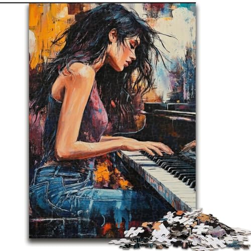 1000-teiliges Puzzle Bandauftritt, Spielspielzeug, jedes Teil ist einzigartig – anspruchsvolles Familienspiel für Kinder ab 14 Jahren (Größe 26x38cm) von RZFWJL