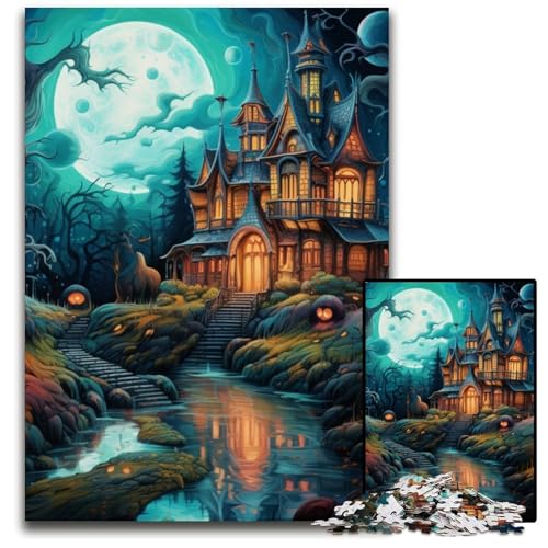 1000-teiliges Puzzle-Geschenk, farbenfrohes Spiel, unmögliche Puzzles für Erwachsene für Feiertage, Geburtstage und Familienspieleabende, 26x38cm/10,23x14,96 Zoll von RZFWJL