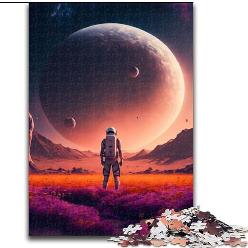1000-teiliges Puzzle Marslandschaft aus Holz, anspruchsvolles Denkspiel für Teenager, Spaß für den Familienspielabend, 1000 Teile(50x75cm) von RZFWJL