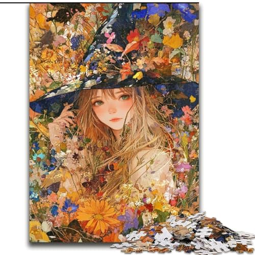 1000-teiliges Puzzle für Erwachsene, Anime-Mädchen, Lernspiele, Heimdekoration ganze Familie (Größe 50x75cm) von RZFWJL
