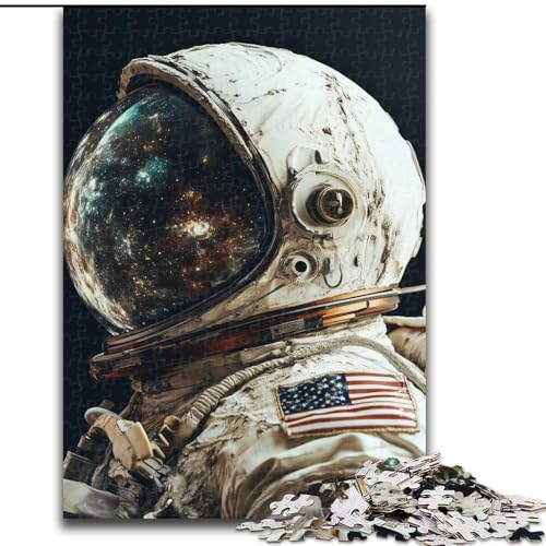 1000-teiliges Puzzle für Erwachsene, Astronaut, Lernspiele, Heimdekoration, ganze Familie (Größe 26x38cm) von RZFWJL