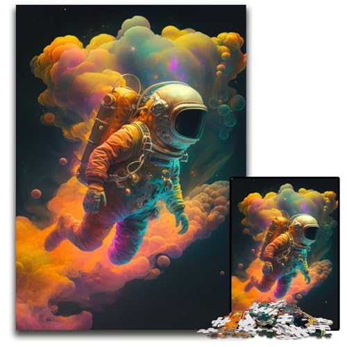 1000-teiliges Puzzle für Erwachsene, Astronauten-Holzpuzzle, anspruchsvolles Denkspiel für Teenager, unterhaltsames interaktives Spiel für die ganze Familie, 50x75cm/19,68x29,52 Zoll 1000-teiliges Puzzle für Erwachsene, Astronauten-Holzpuzzle, anspruchsvolles Denkspiel für Teenager, unterhaltsames interaktives Spiel für die ganze Familie, 50x75cm/19,68x29,52 Zoll von RZFWJL