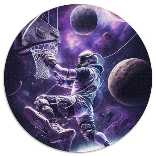 1000-teiliges Puzzle für Erwachsene, Astronauten Spielen Basketball, Puzzle für Erwachsene, anspruchsvolles Denkspiel für Teenager, Familienspaß, DIY-Heimdekor-Geschenk, 67,5 x 67,5 cm 1000-teiliges Puzzle für Erwachsene, Astronauten Spielen Basketball, Puzzle für Erwachsene, anspruchsvolles Denkspiel für Teenager, Familienspaß, DIY-Heimdekor-Geschenk, 67,5 x 67,5 cm von RZFWJL
