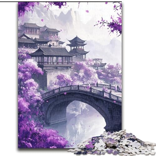 1000-teiliges Puzzle für Erwachsene, Brückenpuzzle im japanischen Stil, Spiel für Erwachsene, Geschenk, interaktives Familienspiel, Gehirn-Herausforderung, Geschenk, 50x75cm 1000-teiliges Puzzle für Erwachsene, Brückenpuzzle im japanischen Stil, Spiel für Erwachsene, Geschenk, interaktives Familienspiel, Gehirn-Herausforderung, Geschenk, 50x75cm von RZFWJL