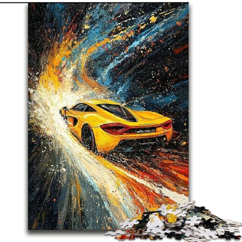 1000-teiliges Puzzle für Erwachsene, Cooler Sportwagen, Lernspiele, Heimdekoration, ganze Familie (Größe 26x38cm) von RZFWJL