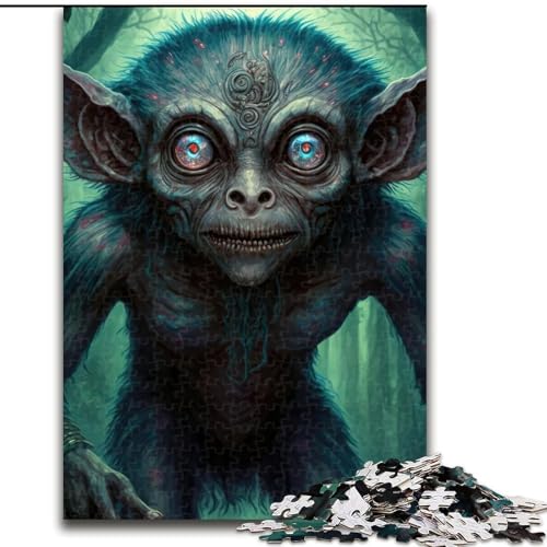 1000-teiliges Puzzle für Erwachsene, Das Biest-Puzzle aus Pappe, lehrreiches und unterhaltsames Indoor-Spiel für die Heimdekoration, 1000 Teile(26x38cm) von RZFWJL