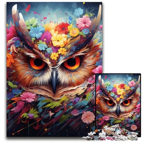 1000-teiliges Puzzle für Erwachsene, Eulen-Puzzles für Erwachsene, Lernspielzeug für Jugendliche, Heimbüro-Dekoration, 26x38cm/10,23x14,96 Zoll 1000-teiliges Puzzle für Erwachsene, Eulen-Puzzles für Erwachsene, Lernspielzeug für Jugendliche, Heimbüro-Dekoration, 26x38cm/10,23x14,96 Zoll von RZFWJL