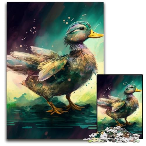 1000-teiliges Puzzle für Erwachsene, Fantasie-Ente, Puzzles für Erwachsene, Lernspielzeug für Jugendliche, Heimbüro-Dekor, 50x75cm/19,68x29,52 Zoll 1000-teiliges Puzzle für Erwachsene, Fantasie-Ente, Puzzles für Erwachsene, Lernspielzeug für Jugendliche, Heimbüro-Dekor, 50x75cm/19,68x29,52 Zoll von RZFWJL