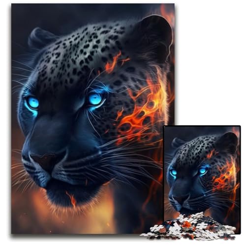 1000-teiliges Puzzle für Erwachsene, Fantasie-Leopard, Holzpuzzle, anspruchsvolles Denkspiel für Teenager, unterhaltsames interaktives Spiel für die ganze Familie, 50x75cm/19,68x29,52 Zoll 1000-teiliges Puzzle für Erwachsene, Fantasie-Leopard, Holzpuzzle, anspruchsvolles Denkspiel für Teenager, unterhaltsames interaktives Spiel für die ganze Familie, 50x75cm/19,68x29,52 Zoll von RZFWJL