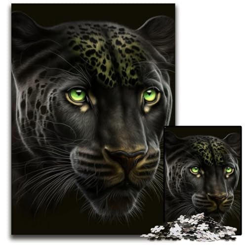 1000-teiliges Puzzle für Erwachsene, Fantasie-Leoparden-Puzzle aus Pappe, anspruchsvolles Denkspiel für Teenager, unterhaltsames interaktives Spiel für die ganze Familie, 26x38cm/10,23x14,96 Zoll 1000-teiliges Puzzle für Erwachsene, Fantasie-Leoparden-Puzzle aus Pappe, anspruchsvolles Denkspiel für Teenager, unterhaltsames interaktives Spiel für die ganze Familie, 26x38cm/10,23x14,96 Zoll von RZFWJL