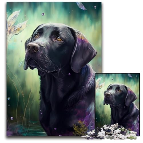1000-teiliges Puzzle für Erwachsene, Fantasy-Labrador-Puzzle aus Pappe, anspruchsvolles Denkspiel für Teenager, unterhaltsames interaktives Spiel für die ganze Familie, 26x38cm/10,23x14,96 Zoll 1000-teiliges Puzzle für Erwachsene, Fantasy-Labrador-Puzzle aus Pappe, anspruchsvolles Denkspiel für Teenager, unterhaltsames interaktives Spiel für die ganze Familie, 26x38cm/10,23x14,96 Zoll von RZFWJL