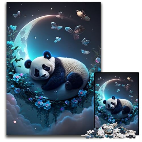 1000-teiliges Puzzle für Erwachsene, Fantasy-Panda-Puzzle aus Pappe, anspruchsvolles Denkspiel für Teenager, unterhaltsames interaktives Spiel für die ganze Familie, 26x38cm/10,23x14,96 Zoll 1000-teiliges Puzzle für Erwachsene, Fantasy-Panda-Puzzle aus Pappe, anspruchsvolles Denkspiel für Teenager, unterhaltsames interaktives Spiel für die ganze Familie, 26x38cm/10,23x14,96 Zoll von RZFWJL
