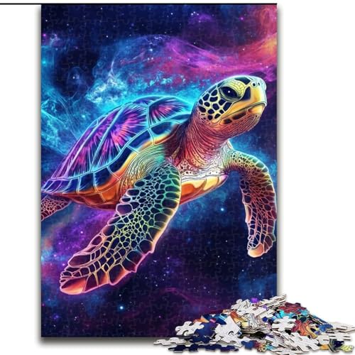 1000-teiliges Puzzle für Erwachsene, Fantasy-Schildkröten-Puzzle, perfekt für Familienspaß an Weihnachten, Thanksgiving, Geburtstagen und Ostern, 50x75cm 1000-teiliges Puzzle für Erwachsene, Fantasy-Schildkröten-Puzzle, perfekt für Familienspaß an Weihnachten, Thanksgiving, Geburtstagen und Ostern, 50x75cm von RZFWJL