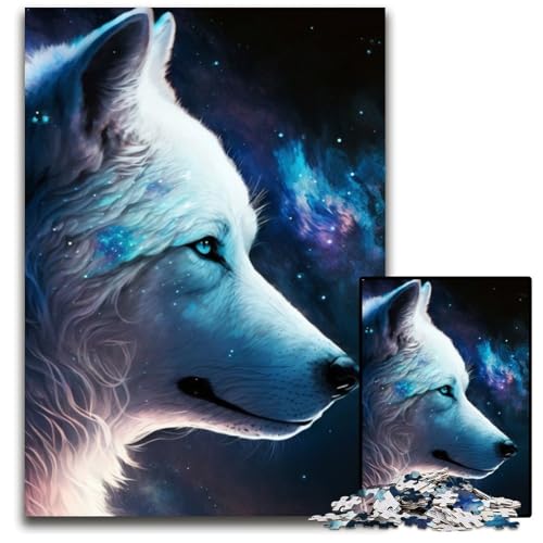 1000-teiliges Puzzle für Erwachsene, Fantasy-Wolf, Holzpuzzle, anspruchsvolles Denkspiel für Teenager, unterhaltsames interaktives Spiel für die ganze Familie, 50x75cm/19,68x29,52 Zoll 1000-teiliges Puzzle für Erwachsene, Fantasy-Wolf, Holzpuzzle, anspruchsvolles Denkspiel für Teenager, unterhaltsames interaktives Spiel für die ganze Familie, 50x75cm/19,68x29,52 Zoll von RZFWJL