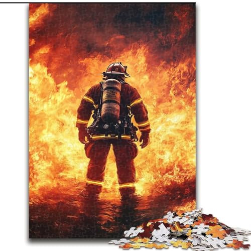 1000-teiliges Puzzle für Erwachsene, Feuerwehr-Puzzle, perfekt für Familienspaß an Weihnachten, Thanksgiving, Geburtstagen und Ostern, 50x75cm 1000-teiliges Puzzle für Erwachsene, Feuerwehr-Puzzle, perfekt für Familienspaß an Weihnachten, Thanksgiving, Geburtstagen und Ostern, 50x75cm von RZFWJL