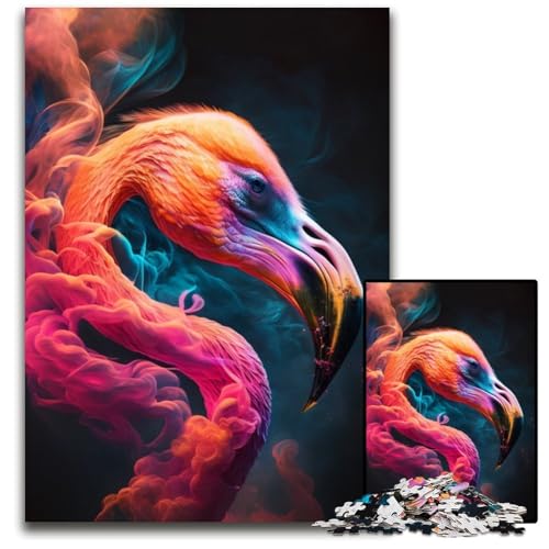 1000-teiliges Puzzle für Erwachsene, Flamingo-Puzzle aus Pappe, anspruchsvolles Denkspiel für Teenager, unterhaltsames interaktives Spiel für die ganze Familie, 26x38cm/10,23x14,96 Zoll 1000-teiliges Puzzle für Erwachsene, Flamingo-Puzzle aus Pappe, anspruchsvolles Denkspiel für Teenager, unterhaltsames interaktives Spiel für die ganze Familie, 26x38cm/10,23x14,96 Zoll von RZFWJL