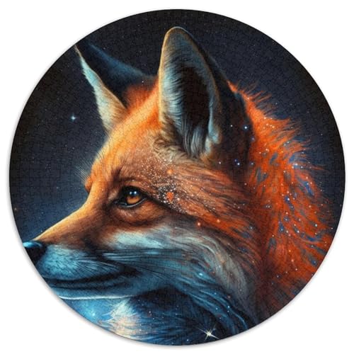 1000-teiliges Puzzle für Erwachsene, Fuchs-Puzzle für Erwachsene, anspruchsvolles Denkspiel für Teenager, Familienspaß, DIY-Heimdekor-Geschenk, 67,5 x 67,5 cm von RZFWJL