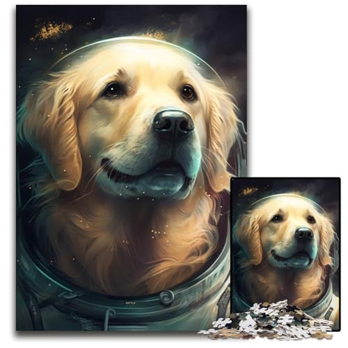 1000-teiliges Puzzle für Erwachsene, Golden Retriever, Holzpuzzle, interaktives Familienspiel, Denksportaufgabe, Lernspielzeug, 50x75cm/19,68x29,52 Zoll 1000-teiliges Puzzle für Erwachsene, Golden Retriever, Holzpuzzle, interaktives Familienspiel, Denksportaufgabe, Lernspielzeug, 50x75cm/19,68x29,52 Zoll von RZFWJL