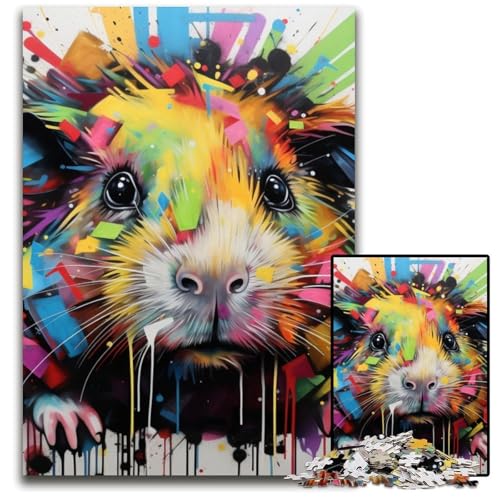 1000-teiliges Puzzle für Erwachsene, Graffiti-Puzzle mit haarloser Katze, Lernspielzeug für Jugendliche, Heim- und Bürodekoration, 50x75cm/19,68x29,52 Zoll 1000-teiliges Puzzle für Erwachsene, Graffiti-Puzzle mit haarloser Katze, Lernspielzeug für Jugendliche, Heim- und Bürodekoration, 50x75cm/19,68x29,52 Zoll von RZFWJL
