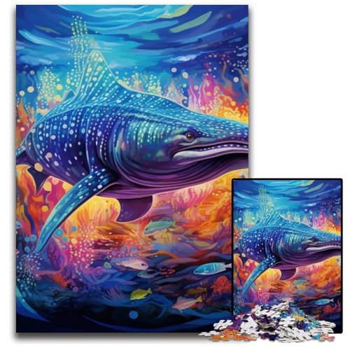 1000-teiliges Puzzle für Erwachsene, Hai-Holzpuzzle, anspruchsvolles Denkspiel für Teenager, unterhaltsames interaktives Spiel für die ganze Familie, 50x75cm/19,68x29,52 Zoll 1000-teiliges Puzzle für Erwachsene, Hai-Holzpuzzle, anspruchsvolles Denkspiel für Teenager, unterhaltsames interaktives Spiel für die ganze Familie, 50x75cm/19,68x29,52 Zoll von RZFWJL