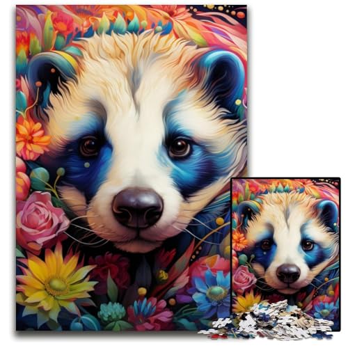 1000-teiliges Puzzle für Erwachsene, Honigdachs-Blumen, Papppuzzle, anspruchsvolles Denkspiel für Teenager, unterhaltsames interaktives Spiel für die ganze Familie, 26x38cm/10,23x14,96 Zoll 1000-teiliges Puzzle für Erwachsene, Honigdachs-Blumen, Papppuzzle, anspruchsvolles Denkspiel für Teenager, unterhaltsames interaktives Spiel für die ganze Familie, 26x38cm/10,23x14,96 Zoll von RZFWJL