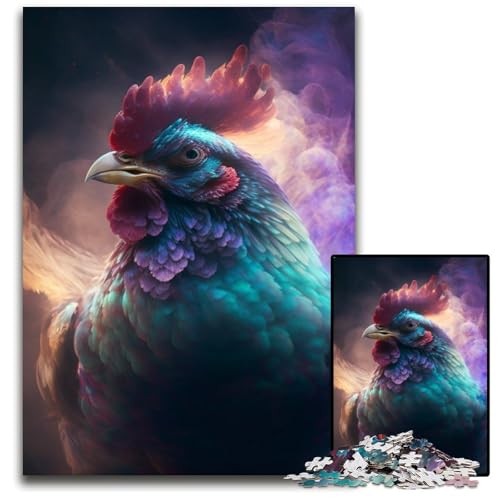 1000-teiliges Puzzle für Erwachsene, Hühnernebel, Puzzles für Erwachsene, Lernspielzeug für Jugendliche, Heim- und Bürodekoration, 50x75cm/19,68x29,52 Zoll 1000-teiliges Puzzle für Erwachsene, Hühnernebel, Puzzles für Erwachsene, Lernspielzeug für Jugendliche, Heim- und Bürodekoration, 50x75cm/19,68x29,52 Zoll von RZFWJL