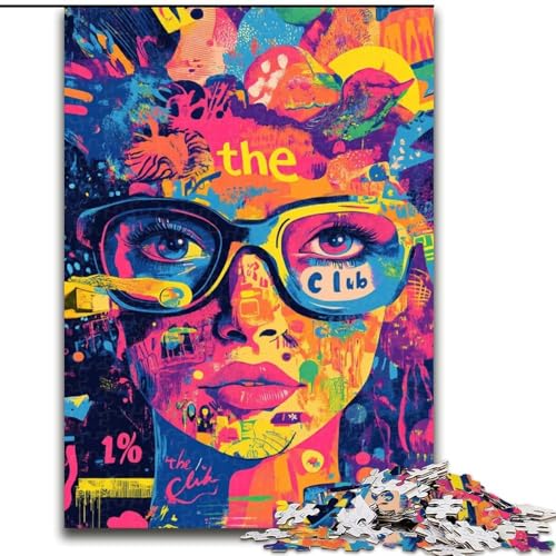1000-teiliges Puzzle für Erwachsene, Kunst-Mädchen, Lernspiele, Heimdekoration, ganze Familie (Größe 50x75cm) von RZFWJL