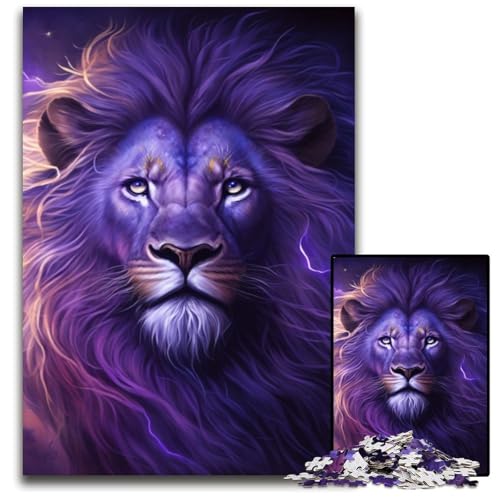1000-teiliges Puzzle für Erwachsene, Löwe, Holzpuzzle, anspruchsvolles Denkspiel für Teenager, unterhaltsames interaktives Spiel für die ganze Familie, 50x75cm/19,68x29,52 Zoll 1000-teiliges Puzzle für Erwachsene, Löwe, Holzpuzzle, anspruchsvolles Denkspiel für Teenager, unterhaltsames interaktives Spiel für die ganze Familie, 50x75cm/19,68x29,52 Zoll von RZFWJL