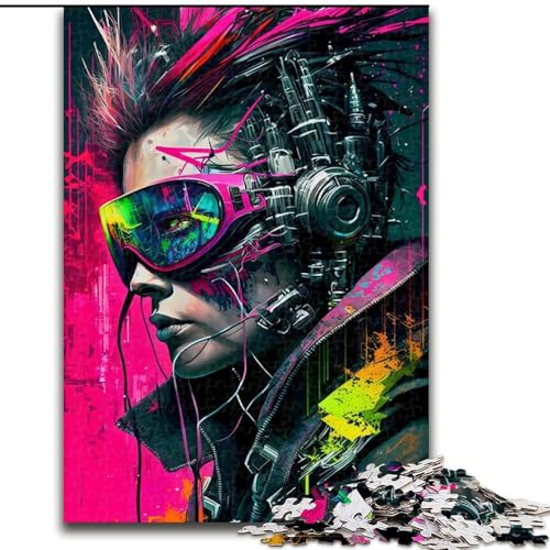 1000-teiliges Puzzle für Erwachsene, Mechanisches Mädchen-Puzzle aus Holz, lehrreiches und unterhaltsames Indoor-Spiel für die Heimdekoration, 1000 Teile(50x75cm) von RZFWJL