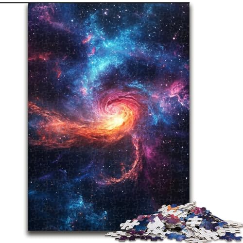 1000-teiliges Puzzle für Erwachsene, Milchstraße, Andromeda-Puzzle, Spiel für Erwachsene, Geschenk, interaktives Familienspiel, Gehirn-Herausforderung, Geschenk, 50x75cm von RZFWJL